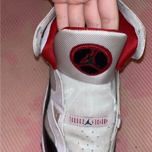 Jordan  Red, Black, and White Athletic Shoes